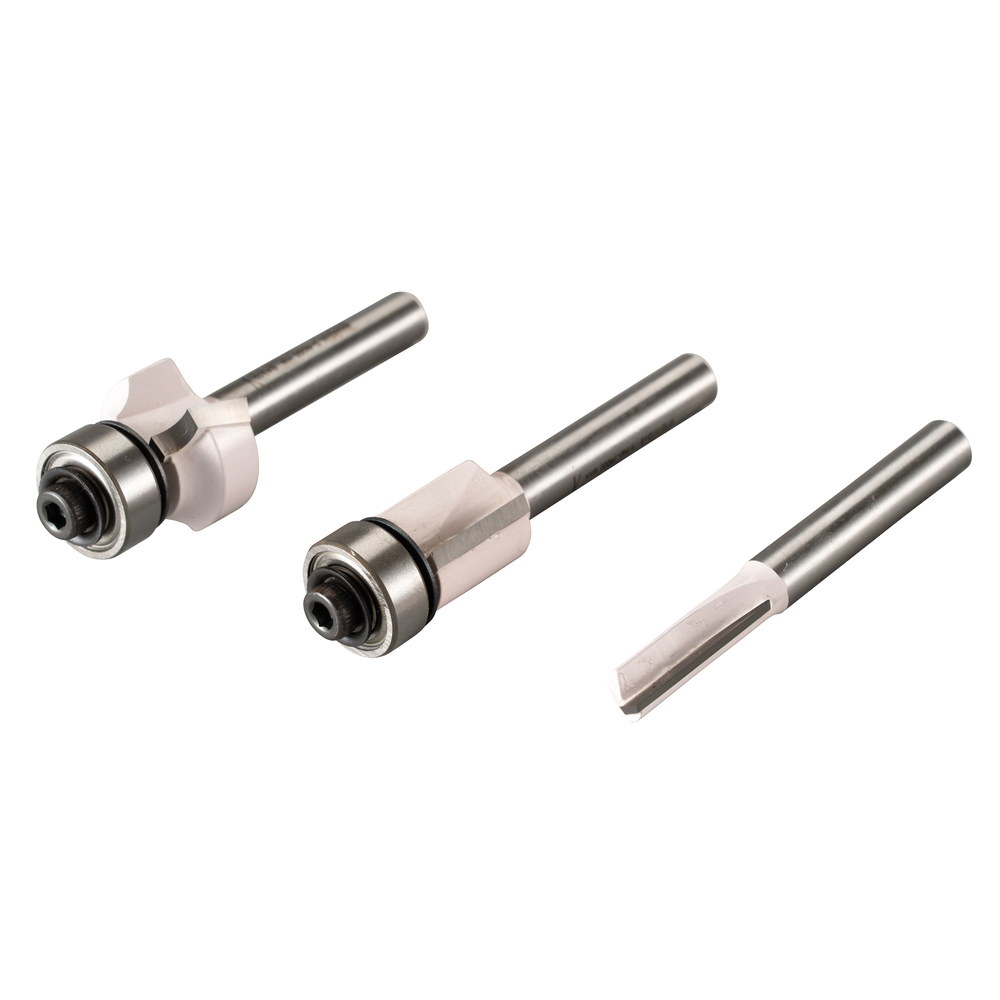 Makita Fräser-Set - D-53338 - 3-teilig - 6mm Schaftaufnahme