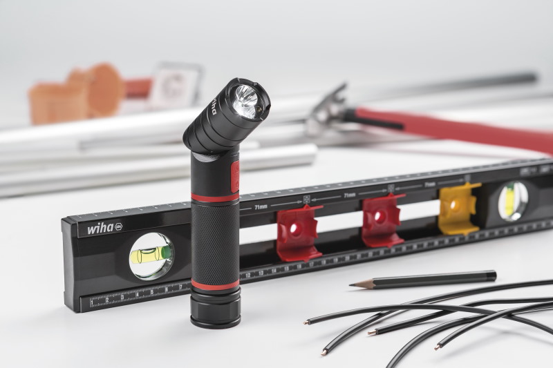 Wiha LED Taschenlampe - Laser und UV Licht - L Form - schwenkbar- 41286