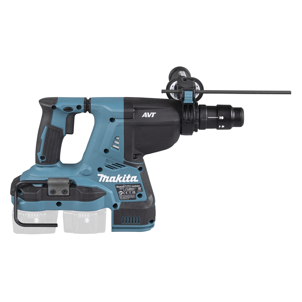 Makita Akku Kombihammer DHR281ZJ inklusive Bohrerset im Makpac 4 mit Bohrerfett