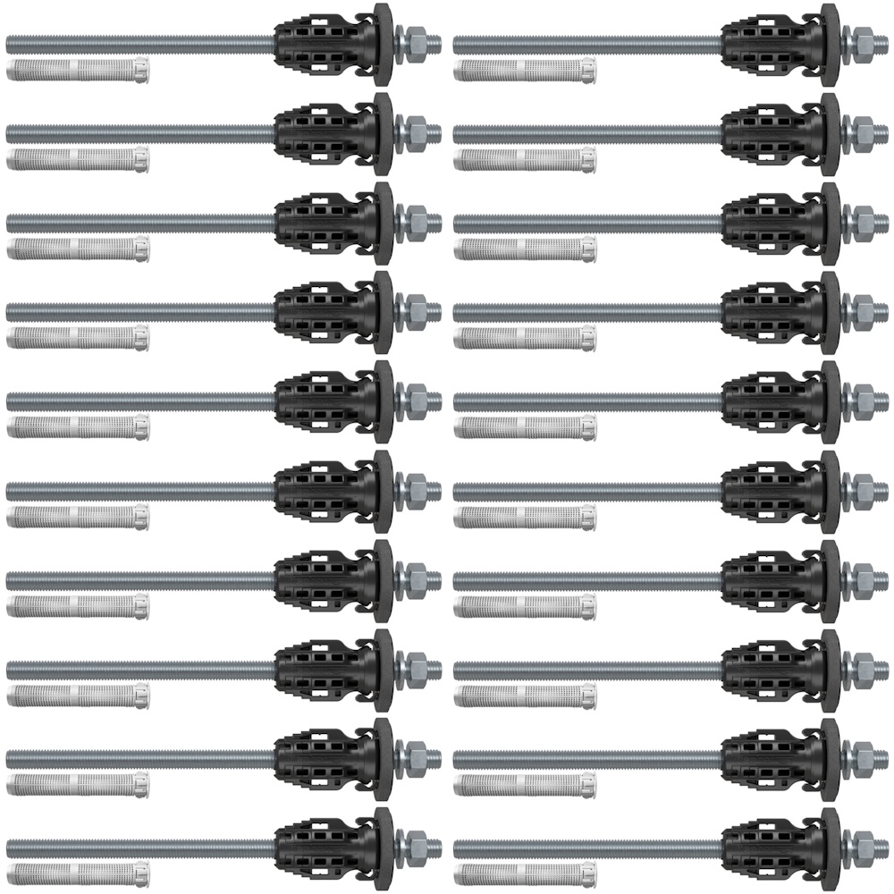 Fischer Dübel Abstandsmontagesystem SET 20 Stück TherMax 2 II 12/110 M12 - WDVS