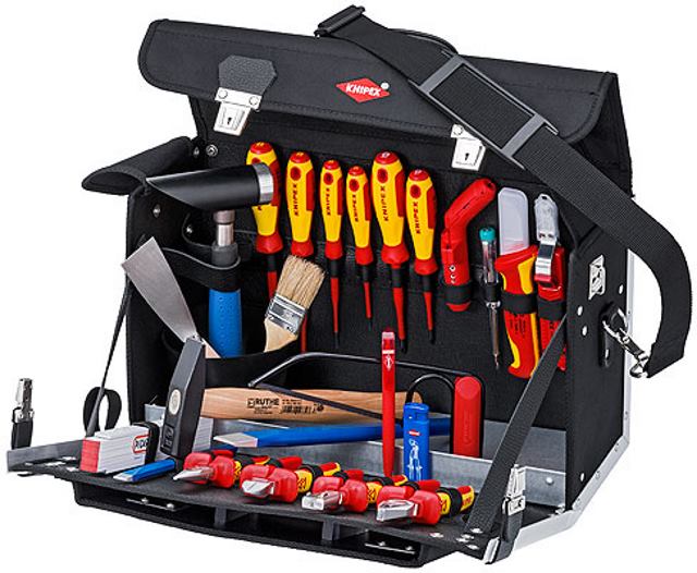 Knipex Werkzeugtasche 00 21 02 EL "Elektro" - 6,7kg - 23-teilig - bestückt