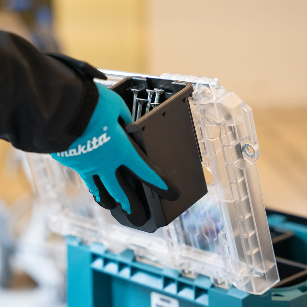 Makita MAKTRAK Organizer kompakt mit 5 Behälter - Leer - 8,55 Liter Stauraum