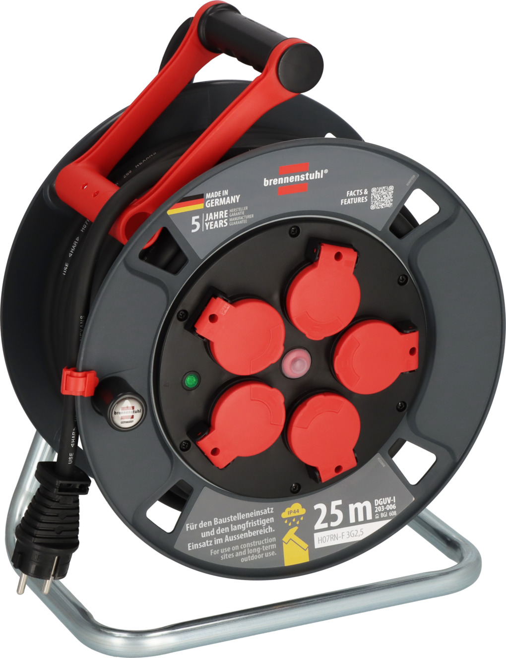 Brennenstuhl Professional Kabeltrommel 300 KU 2200 - 25m - 230V - 9232250100