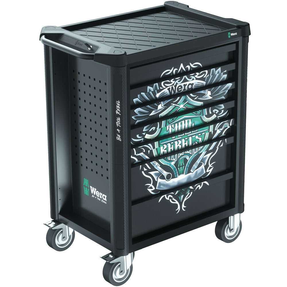 Wera Werkstattwagen Tool Rebel 1 9700 schwarz - bestückt - 94 teilig 05150130001