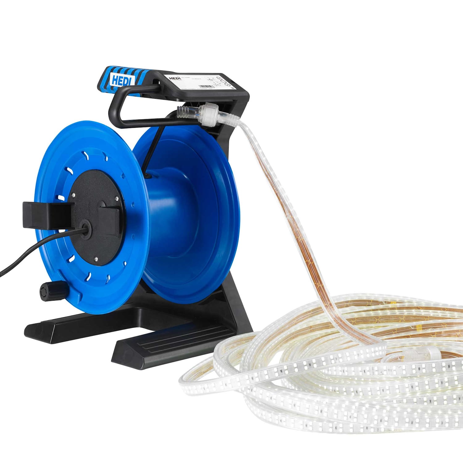 Hedi Lichtband Trommel 15m - LED Flex Companion - Vollkunststoff - IP65 - Ø250mm
