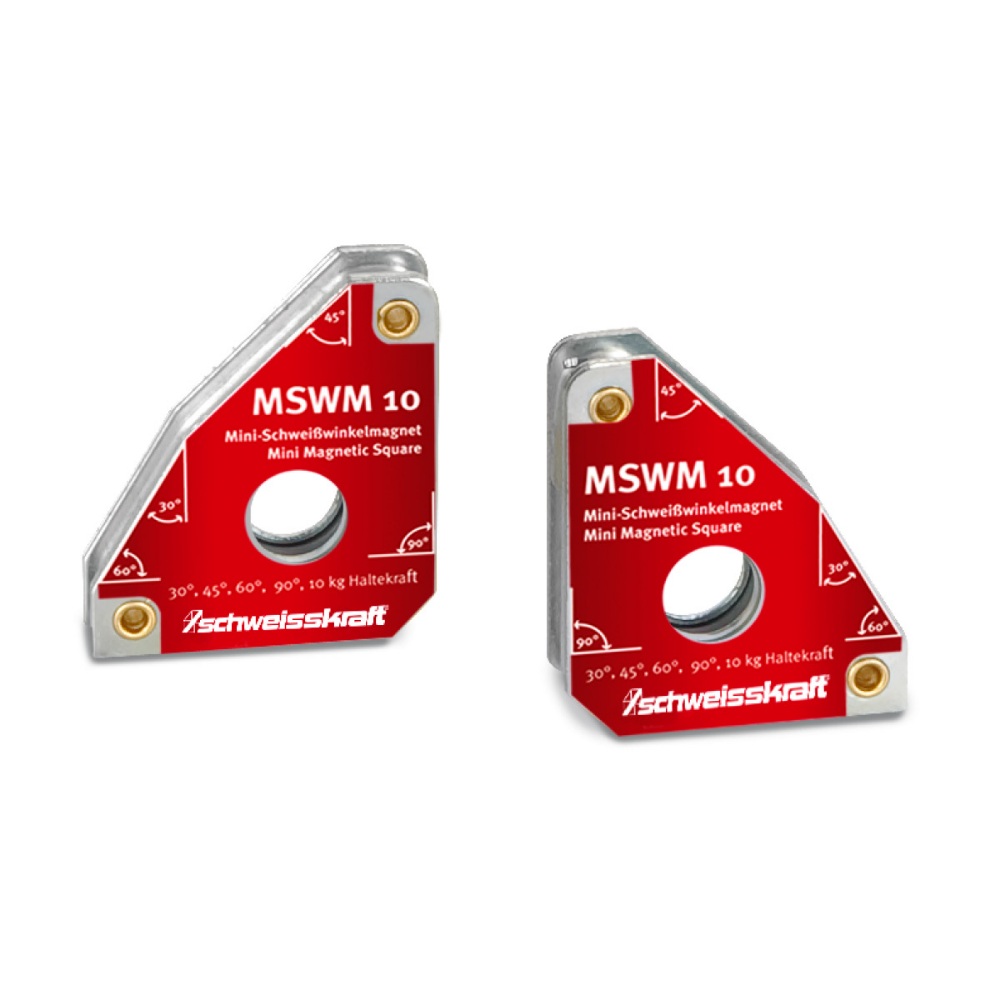 Schweisskraft Permanent Schweißwinkelmagnet MSWM 10 - 10kg 30° 45° 60° 90°
