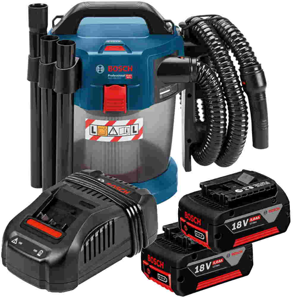 Bosch Professional GAS 18V-10 L Akku-Staubsauger - GAL 1880 - 2x5AH Akku