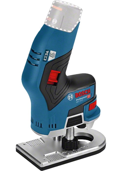 Bosch Akku-Kantenfräse GKF 12V-8 - 12 Volt - inkl. 2 Fräser - L-BOXX 136