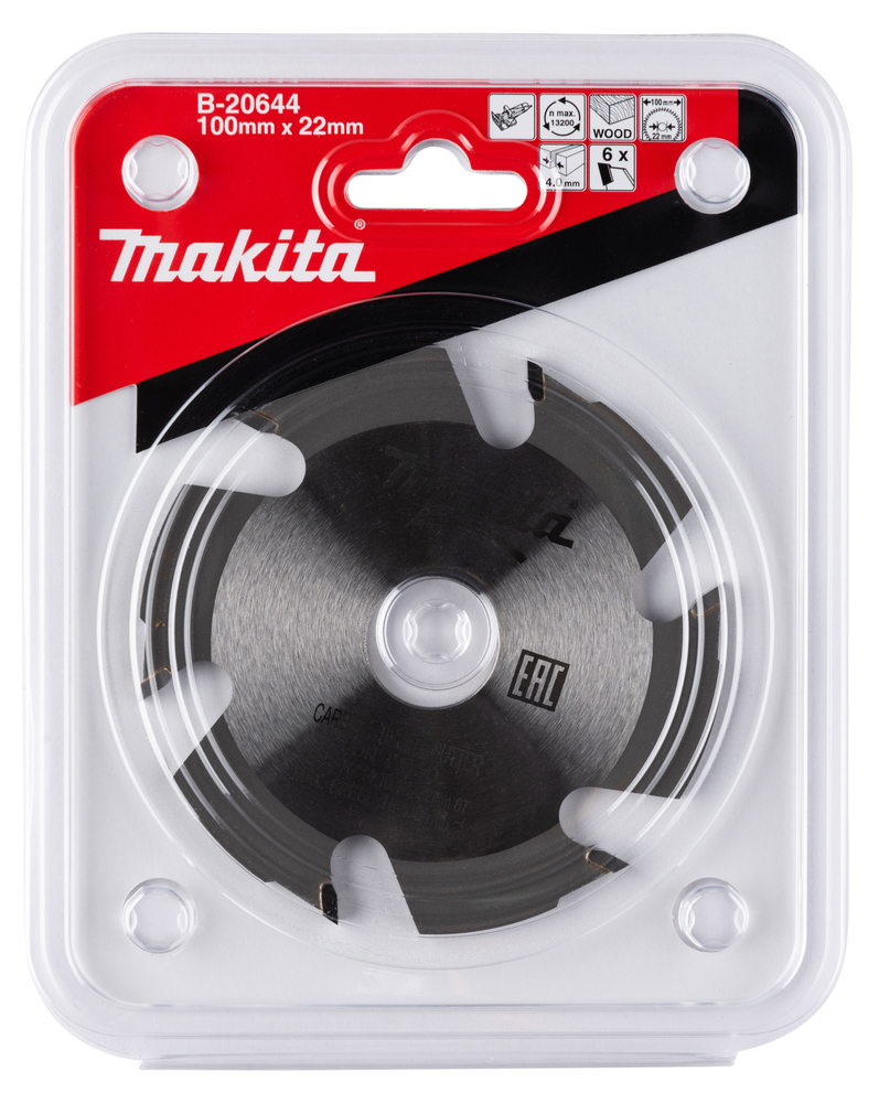 Makita Nutfräser 100mm - B-20644 - 22mm Bohrung - 4mm Schnittbreite