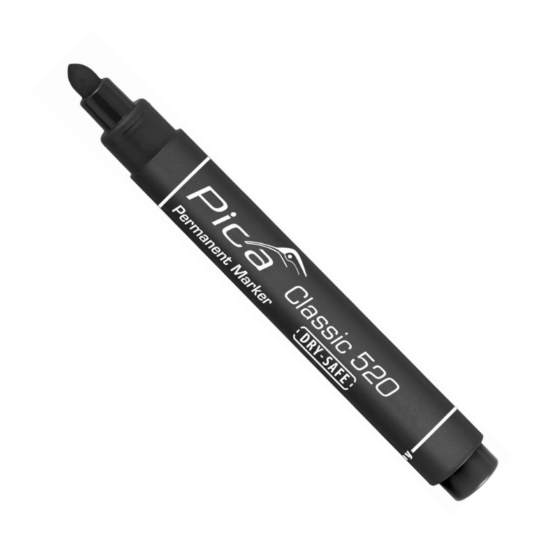 Pica Classic - Permanent Marker - wasserfest - schwarz - 520/46