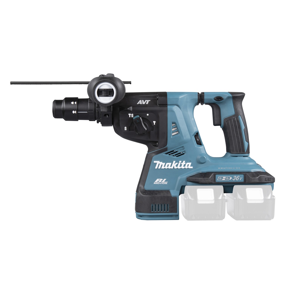 Makita Akku Kombihammer DHR281ZJ inklusive Bohrerset im Makpac 4 mit Bohrerfett