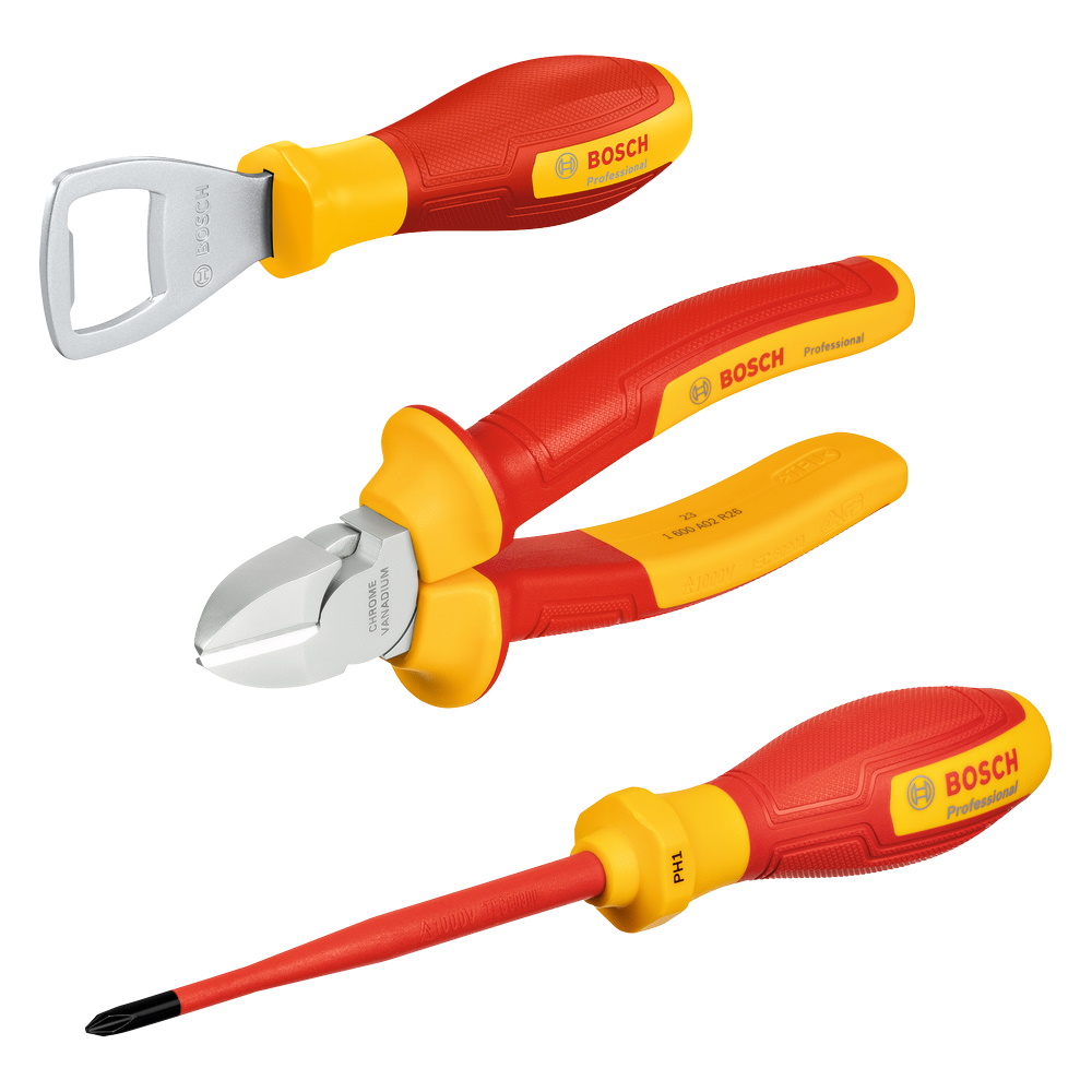 Bosch Handwerkzeug Set 4 teilig - Werkzeugset - mini L-BOXX - VDE