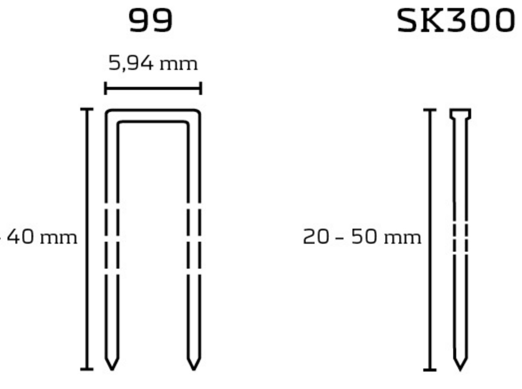 Bea Kombinagler 229C - für Senkkopfnägel SK 300 und Klammern 99
