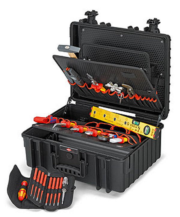 Knipex Werkzeugkoffer "Robust34" Elektro - 10kg - 26-teilig - bestückt