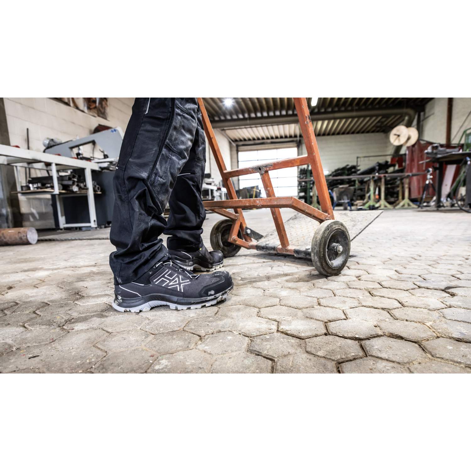 Haix Sicherheitsschuhe BLACK EAGLE Safety 200 M, T - grau - S1PS - Größe 45