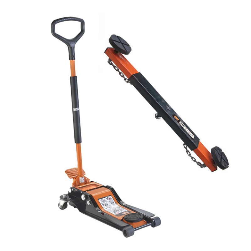 Bahco 2 Tonnen Wagenheberpaket BH 12000 2 T mit Doppelkolben + Querträger