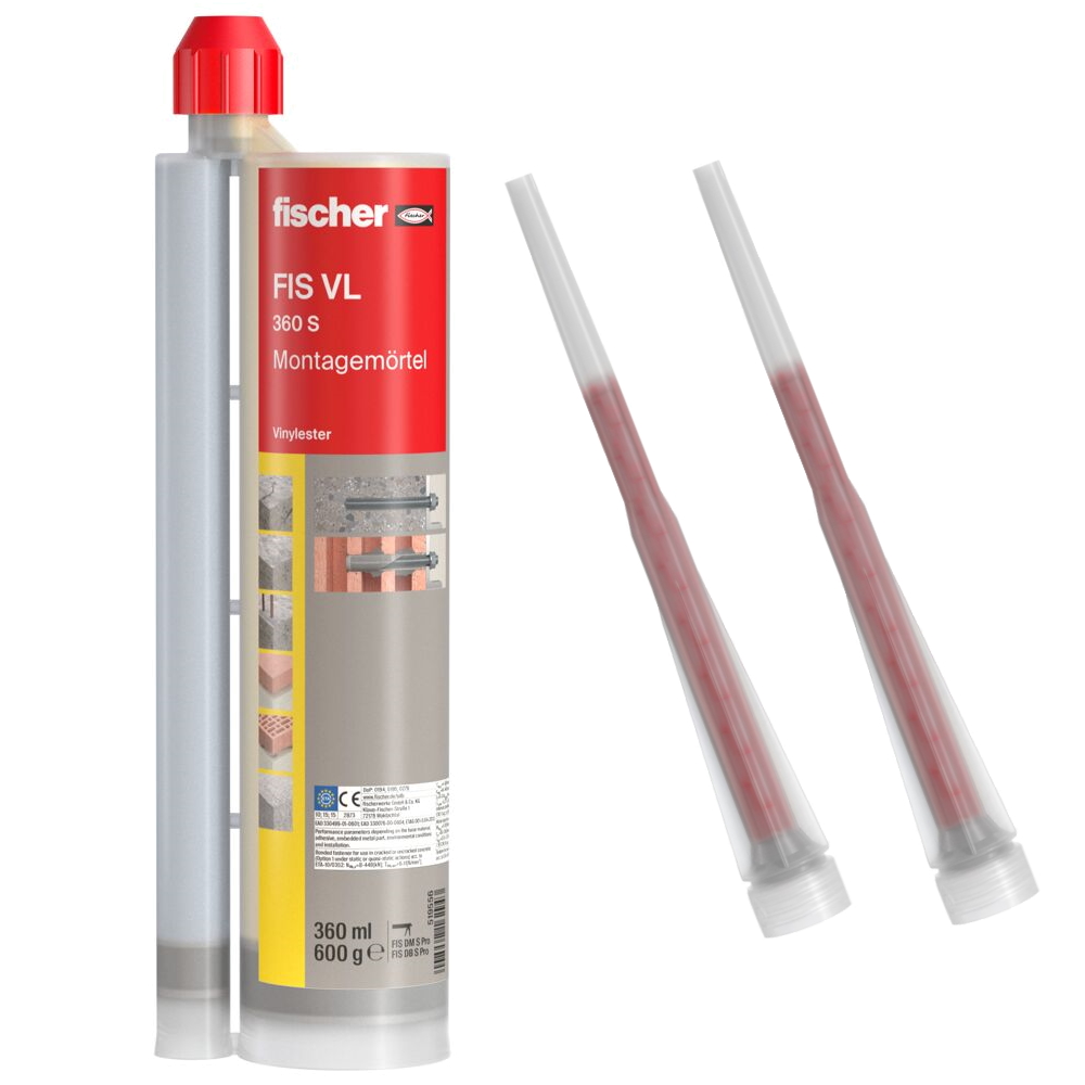 Fischer TherMax 2 II Set - 10x TherMax 2 II 16/250 M12 - 2x Mörtel FIS VL 360 S