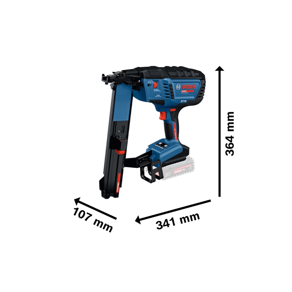 Bosch Akku Holzklammerer EXPERT EXTH18V-50M 18V - ohne Akku/Ladegerät in XL-BOXX