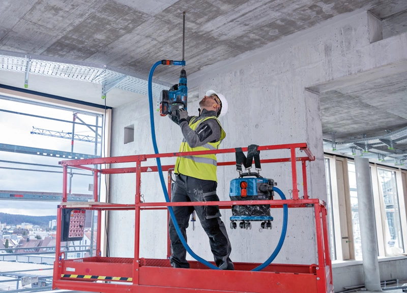 Bosch Akku-Staubsauger GAS 18V-12 MC - mit Rollen - 18V - ohne Akkus
