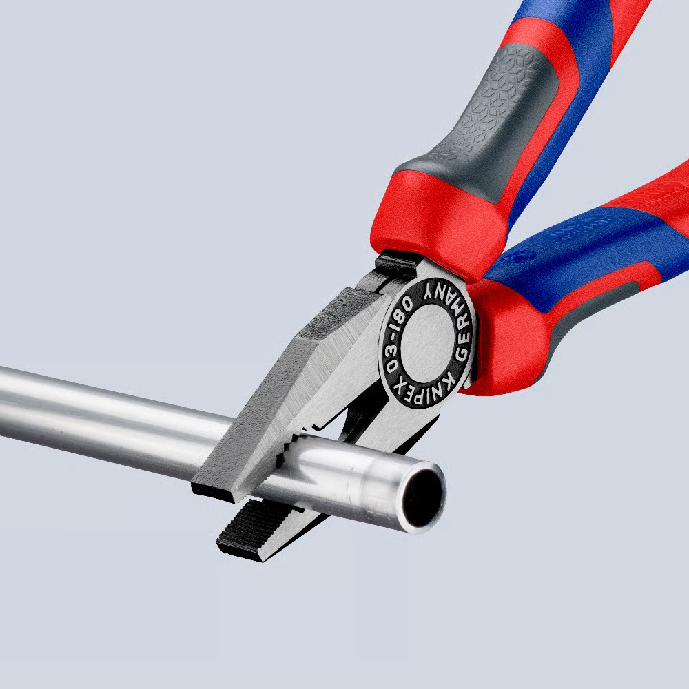 Knipex Kombizange 180mm - Universalwerkzeug mit Comfort Griff - 0302180