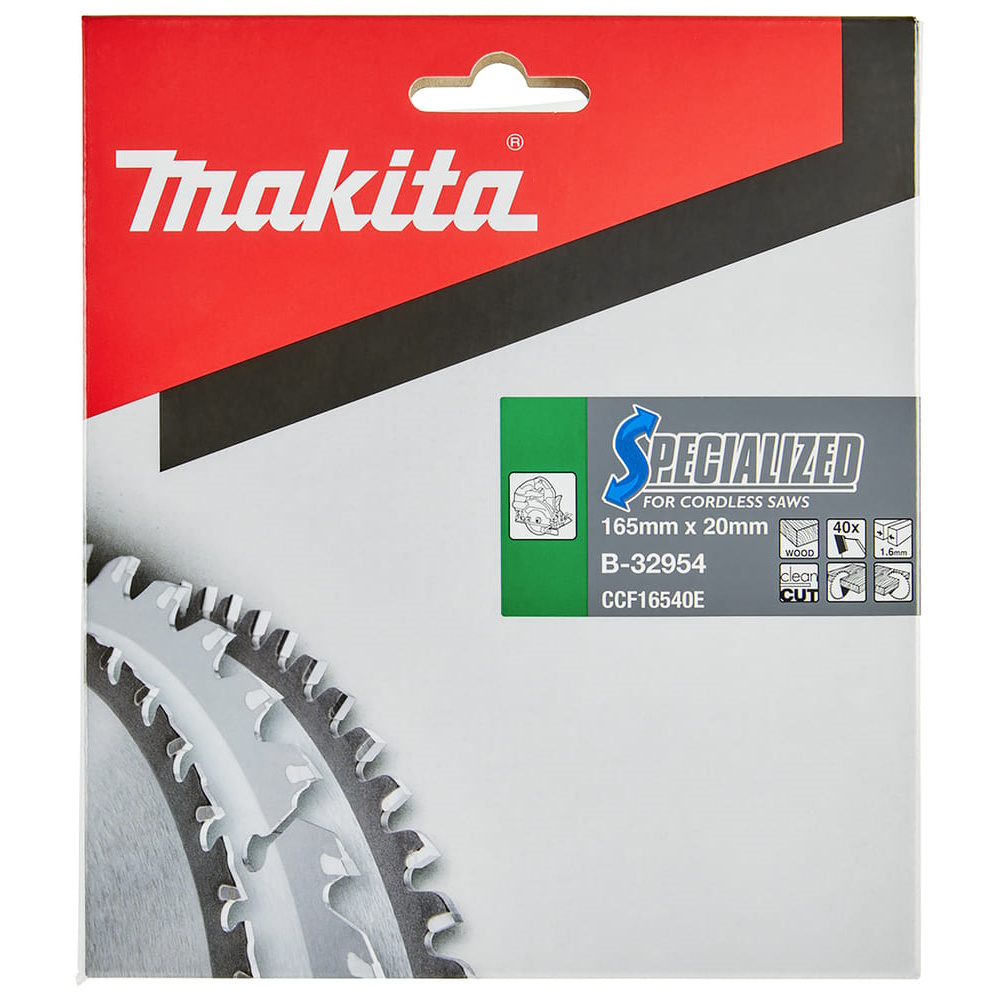 Makita Kreissägeblatt Holz Akku-SPECIALIZED 165x20x40Z - B-32954