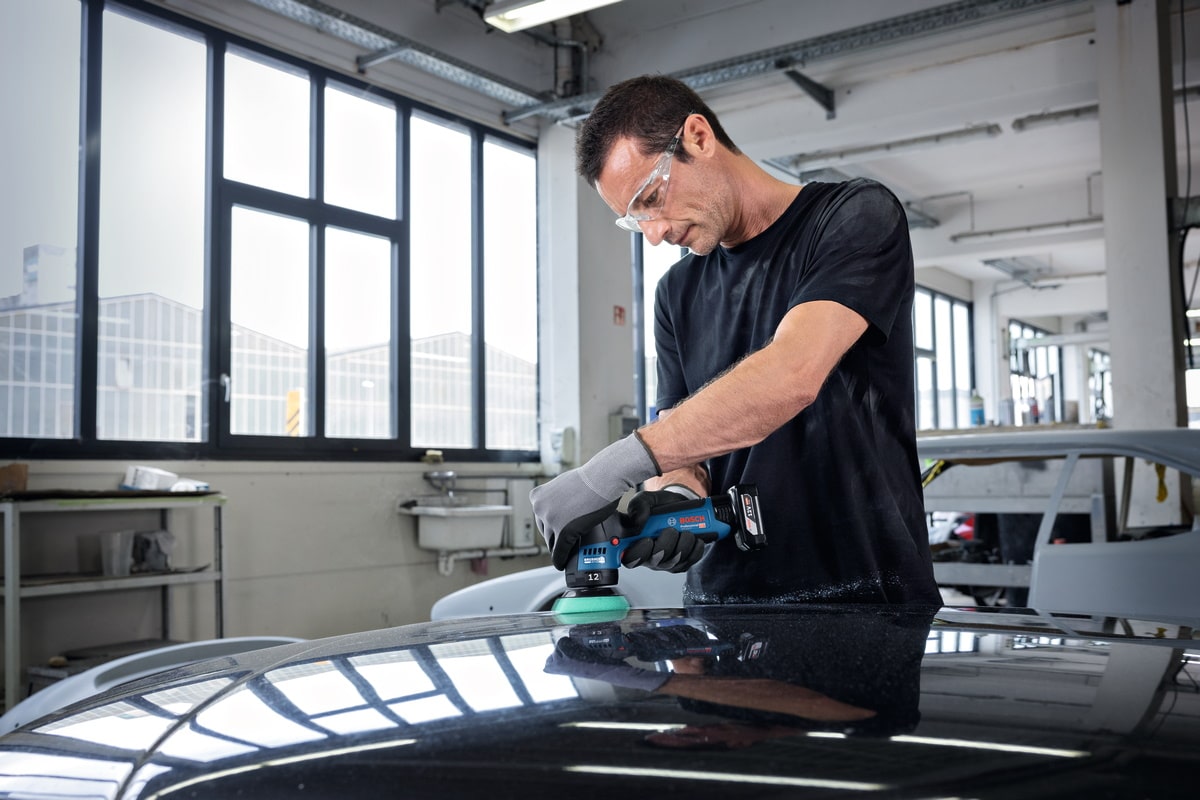 Bosch Akku Polierer GPX 12V-77 - Sologerät ohne Akku/Ladegerät inkl. Zubehör