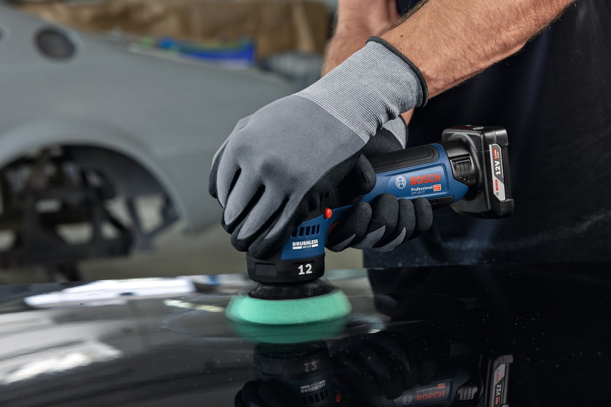 Bosch Akku Polierer GPX 12V-77 - Sologerät ohne Akku/Ladegerät inkl. Zubehör