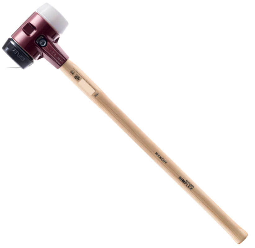 Halder Simplex Vorschlaghammer - 3027.081 - 3200gr - ⌀80mm - Gummi / Superplastik