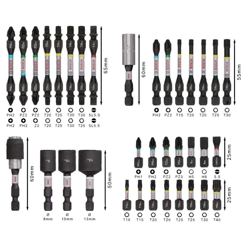 Bosch Schrauberbit Set Bitsatz 35 teilig - Pro Impact - Schlagschrauber