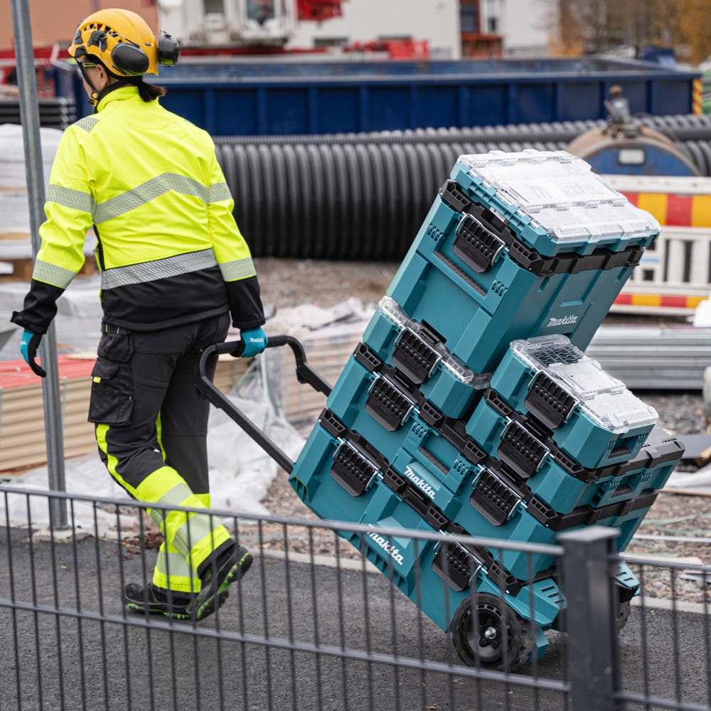 Makita MAKTRAK Trolley Werkzeugbox L - mit Räder - 81,9 Liter Volumen - P-91001