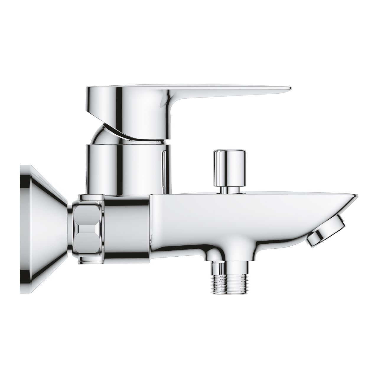 Grohe 2x Einhand-Wannenbatterie BauEdge - 23604001 - 1/2" - 35mm Keramikkartusche