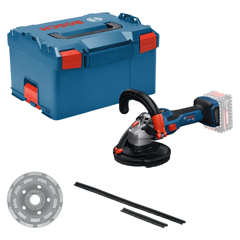 Bosch Betonschleifer 18V GBR 18V-15 S im Koffer - bürstenlos - 125 mm - L-BOXX
