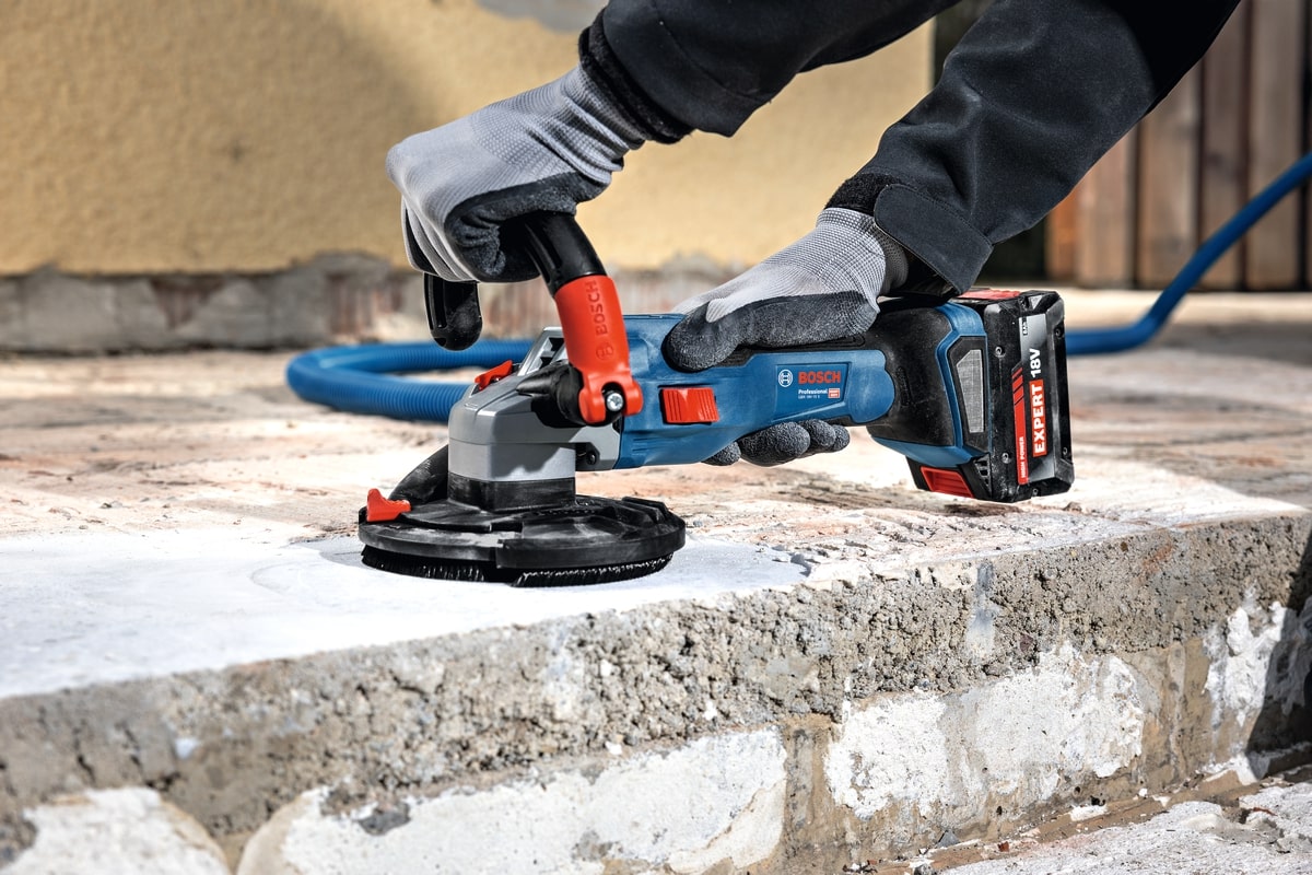 Bosch Betonschleifer 18V GBR 18V-15 S im Koffer - bürstenlos - 125 mm - L-BOXX