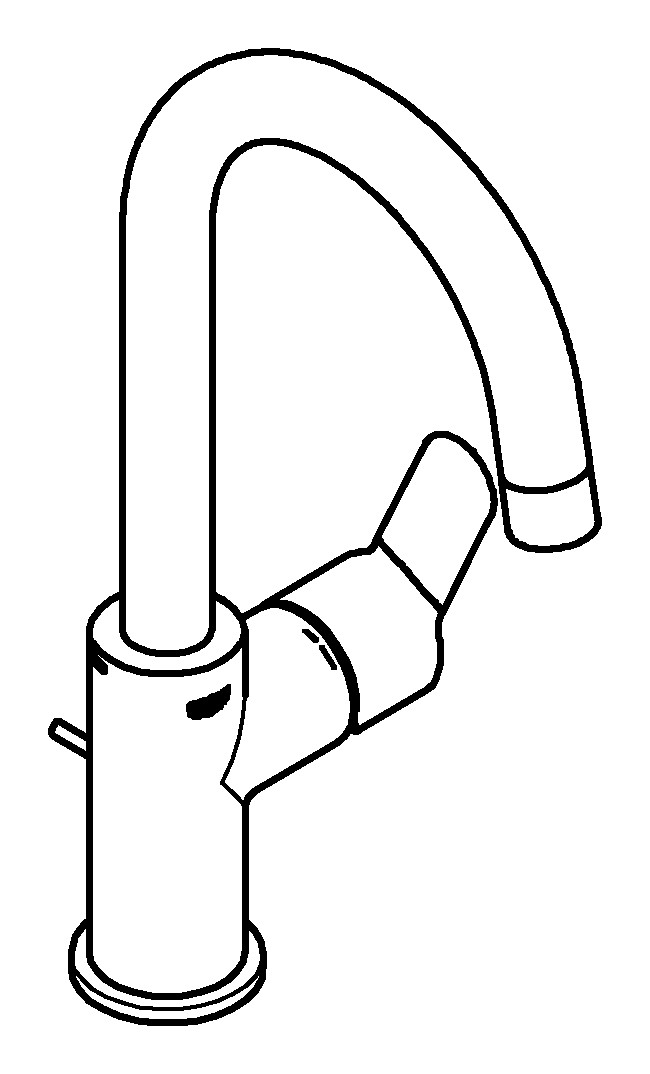 Grohe BauEdge Einhand-Waschtischbatterie - DN 15 - 23760000 - chrom
