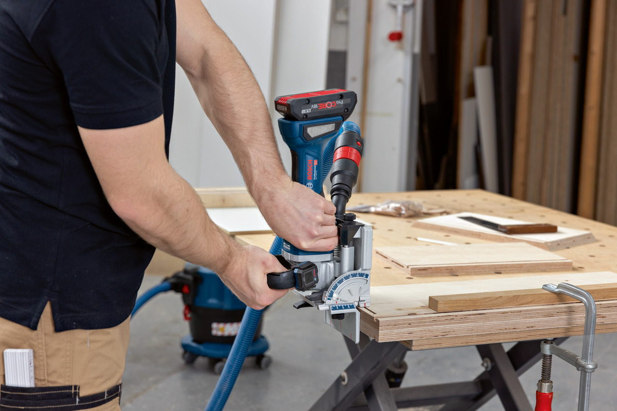 Bosch Akku Flachdübelfräse GFF 18V-22 in L-Boxx ohne Akku und Ladegerät