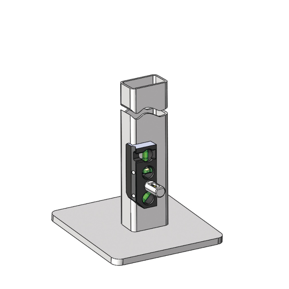Schweisskraft Drei Achsen Wasserwaage SWL 3 -  Schweißwinkellineal - Magnet