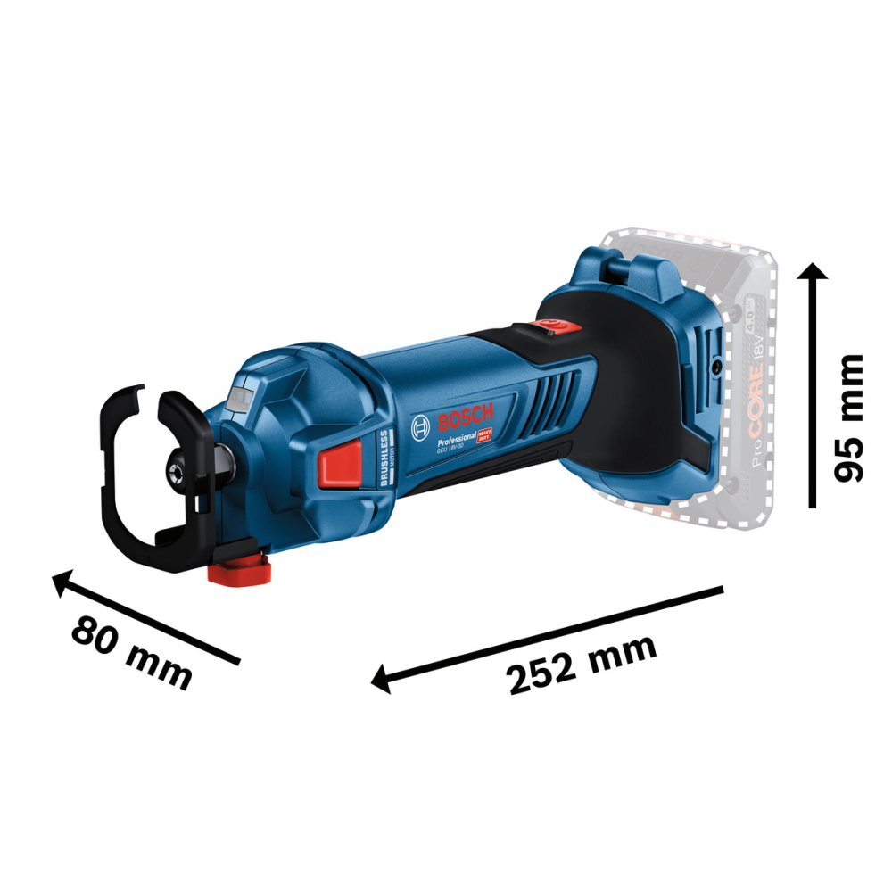 Bosch Akku Rotationswerkzeug GCU 18V-30 - in L-BOXX - ohne Akku - ohne Ladegerät