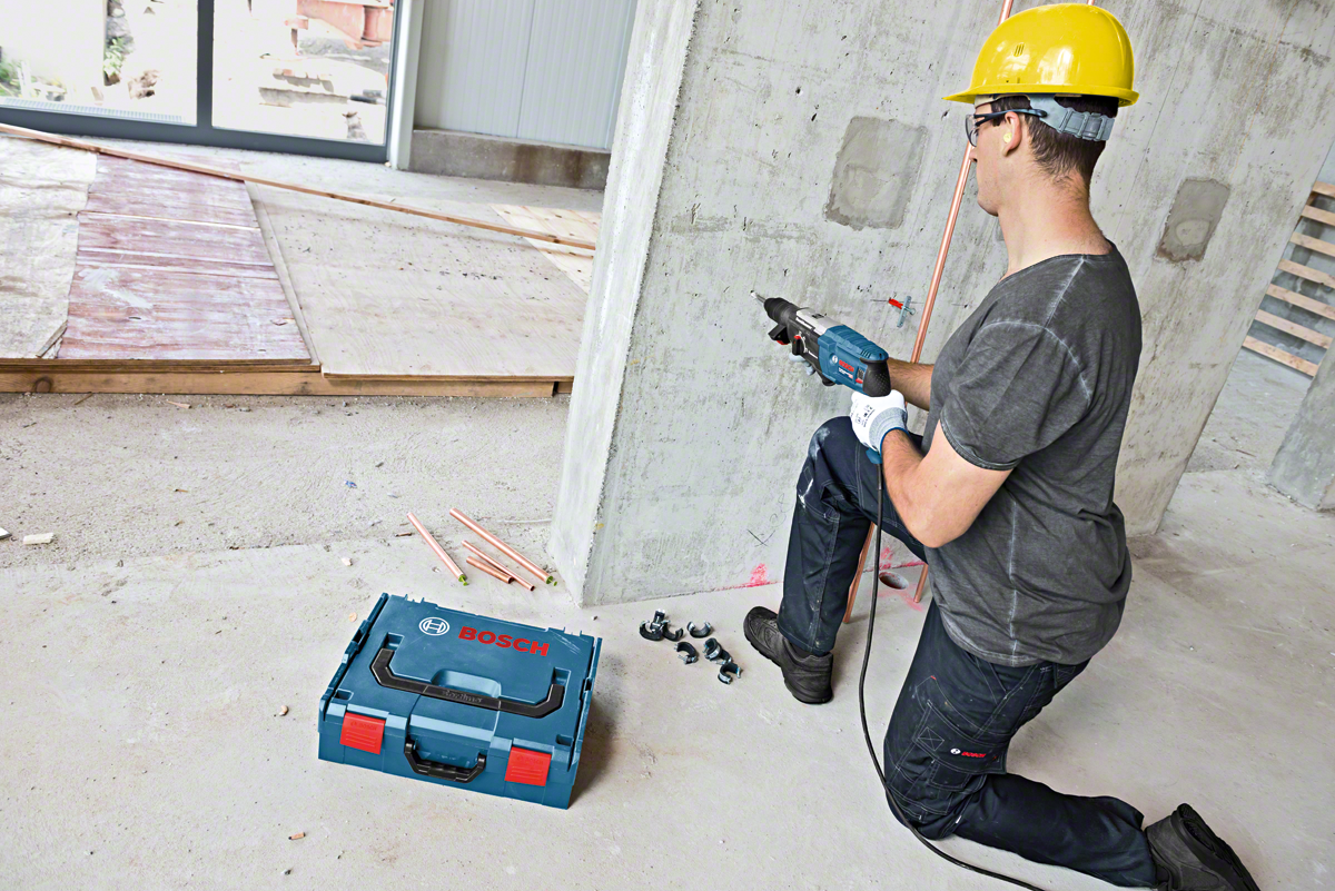 Bosch Bohrhammer GBH 2-28F Professional Schnellspannfutter, L-BOXX und Zubehör