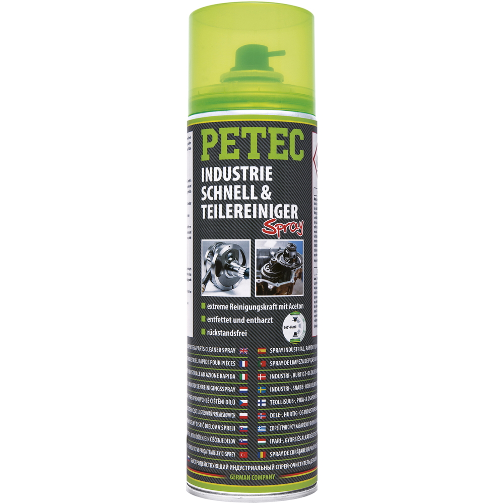 Petec 71750 Industrie Schnell- und Teilereiniger - 500ml Dose - mit Aceton