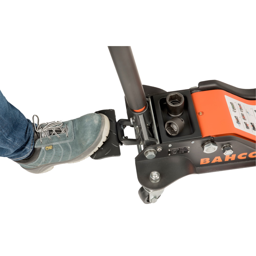 Bahco 2 Tonnen Wagenheber Rangierwagenheber BH 12000 2 T mit Doppelkolben
