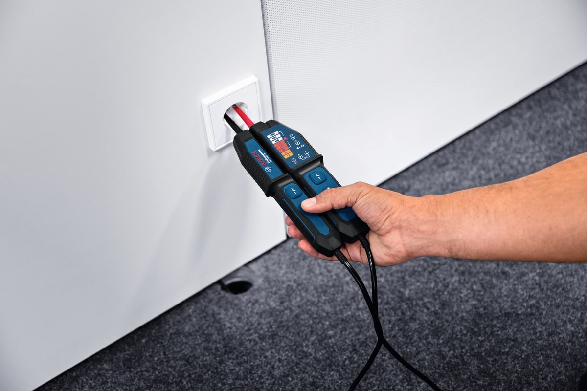 Bosch Spannungsprüfer elektrisches Prüfgerät GVT 1000-15 - inkl. Tasche
