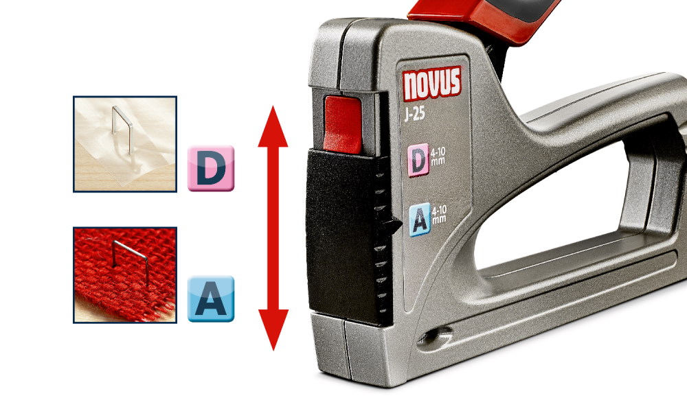Novus Handtacker J-25 - für Klammern A,D,G,H - bis zu 10mm - 030-0433