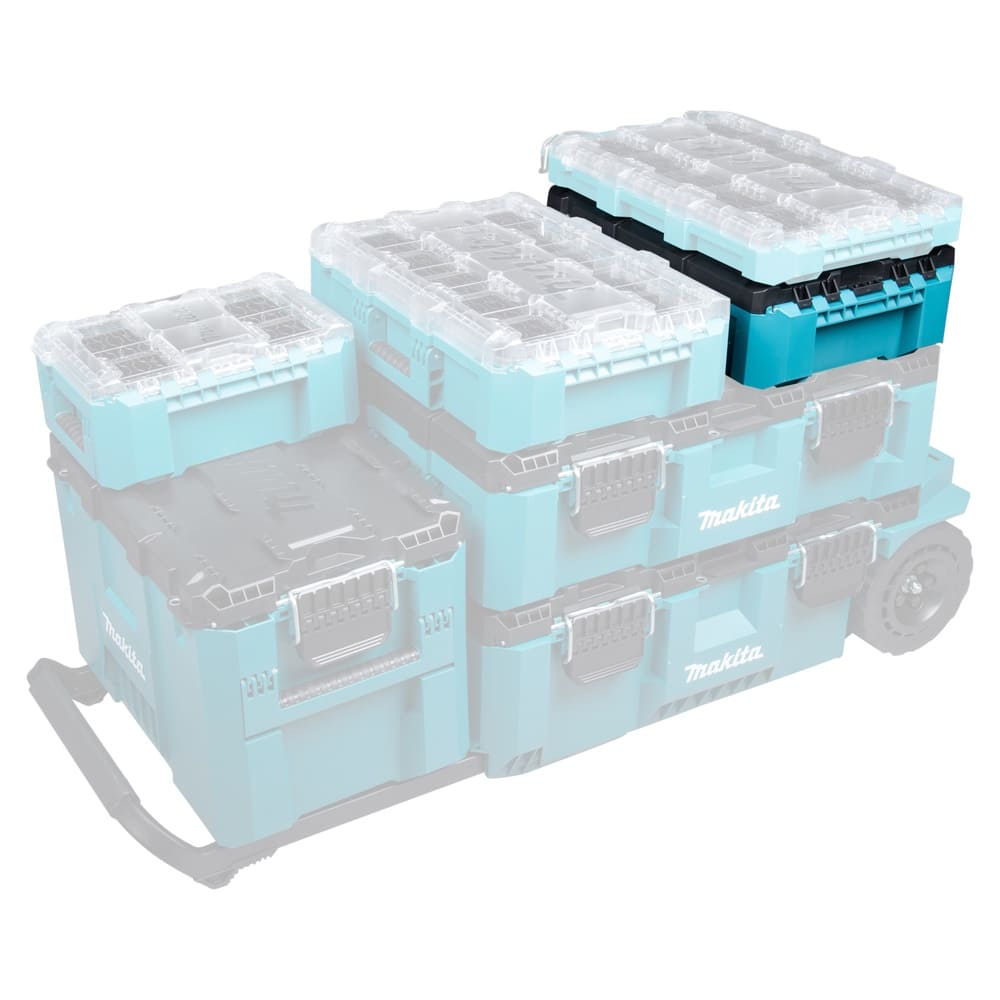 Makita MAKTRAK Werkzeugbox Koffer M - Leer - 18,41 Liter Stauraum - P-91039