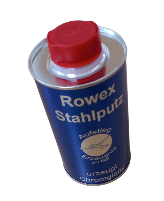 Rowex Stahlputz Herdputz - Herdputzmittel - erzeugt Chromglanz - 500g