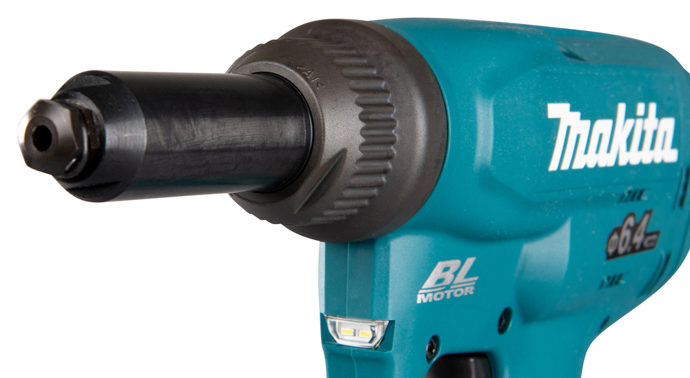 Makita Akku-Blindnietsetzgerät DRV250Z - 18V - 2,4-6,4mm - 20000 N - Hub 30mm