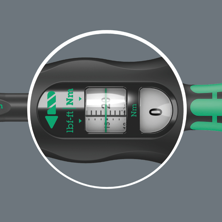 Wera Click-Torque A 6 Drehmomentschlüssel - 1/4 Zoll - 29cm - 2,5 - 25 NM