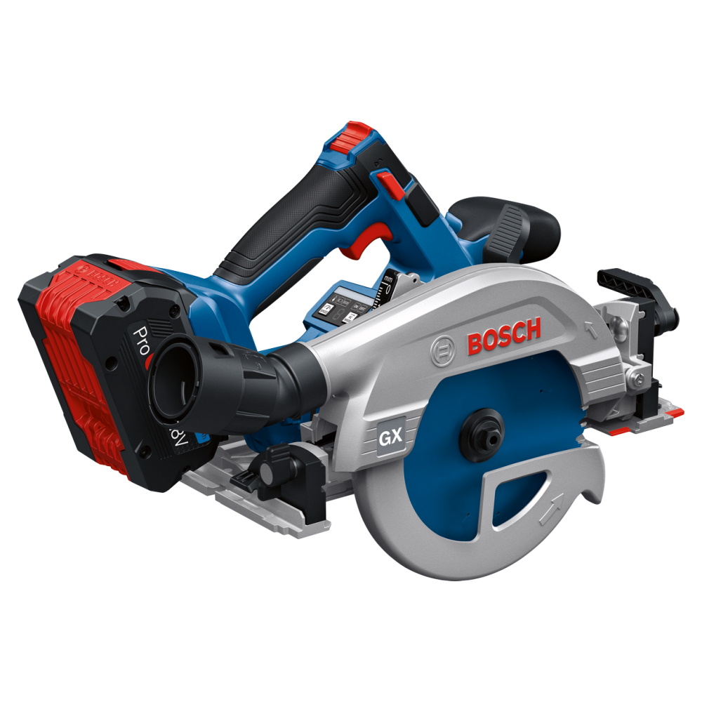 Bosch Akku Handkreissäge GKS 18V-57-2 GX mit Führungsschiene FSN440X Sologerät