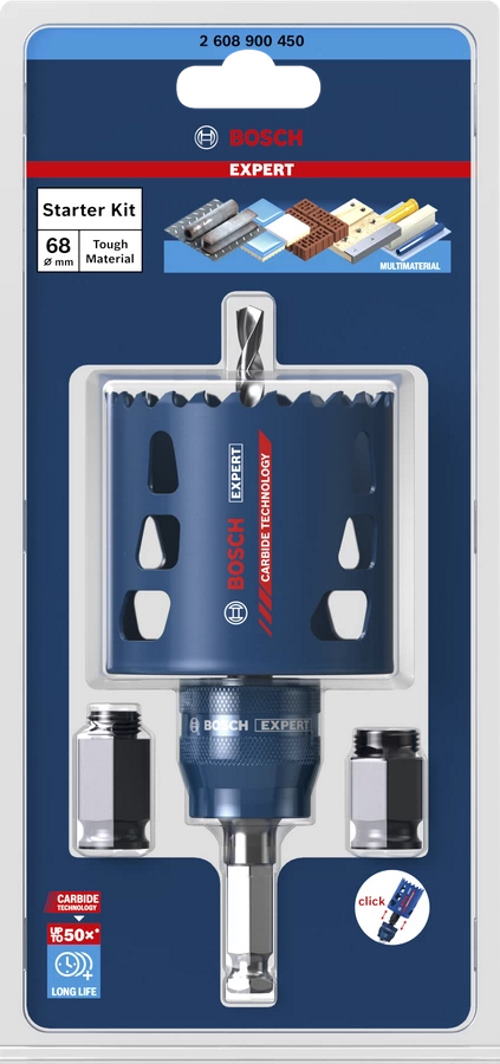 Bosch Lochsäge-Starter-Set - ⌀ 68mm - 60mm lang - 2 3/4 Zoll - 2608900450