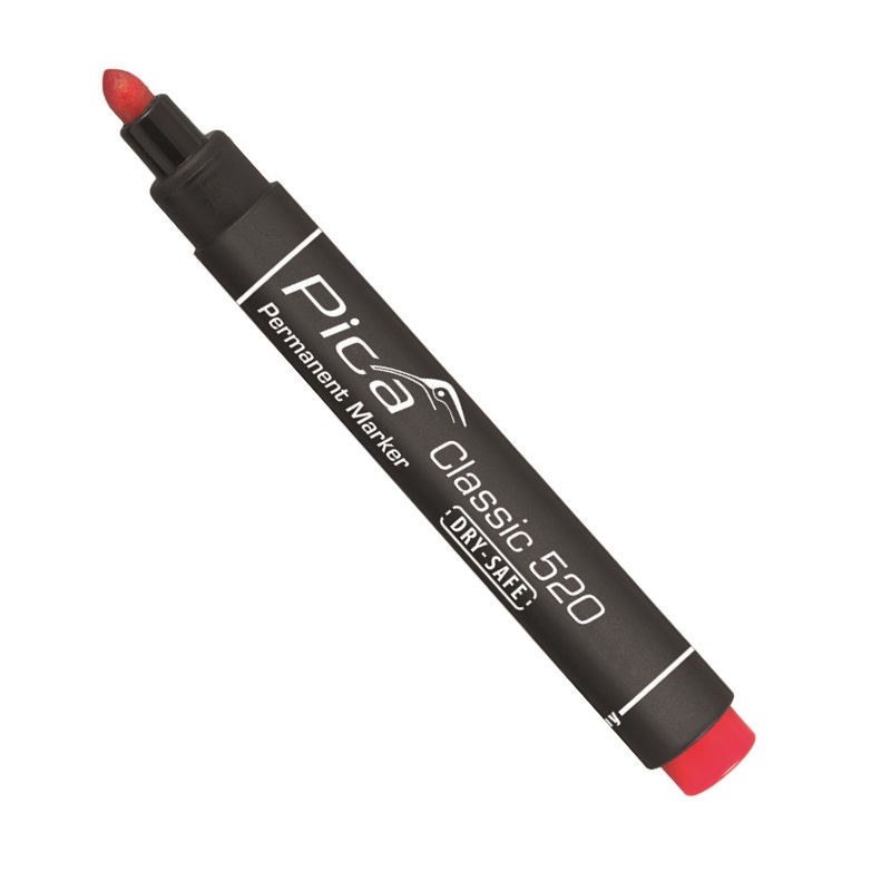 Pica Classic - Permanent Marker - wasserfest - rot - 520/40