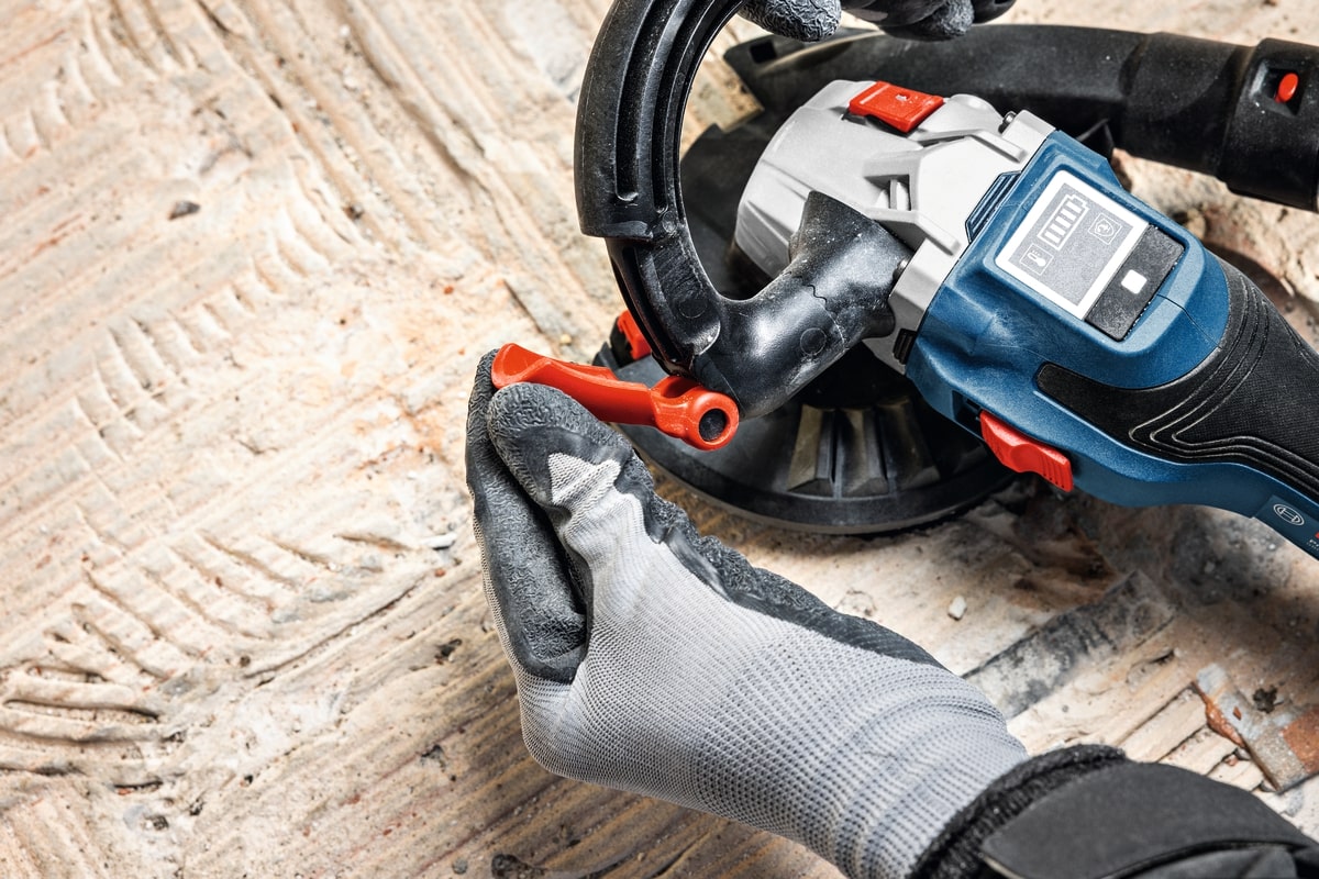 Bosch Betonschleifer 18V GBR 18V-15 S im Koffer - bürstenlos - 125 mm - L-BOXX